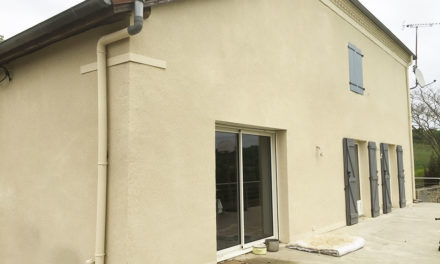 Rénovation des façades de cette maison située à Brassempouy (40700)