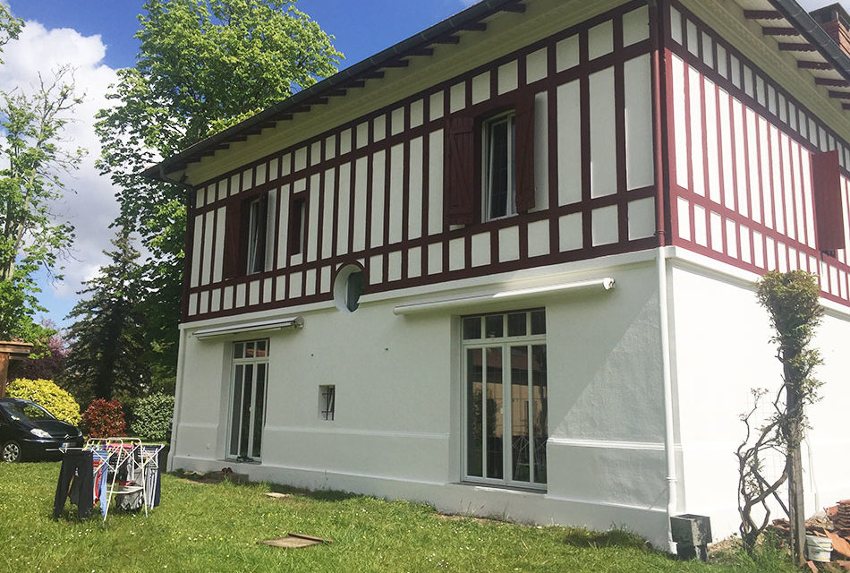 Ravalement de façade d’une maison landaise à Linxe (40260)