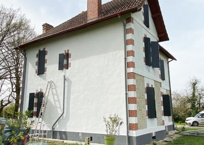 Réhabilitation façades maisons anciennes À BASCONS 40090