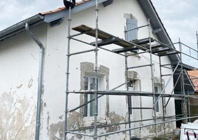 Application d'une résine sur façade anti-fissure Tarnos (40) Landes
